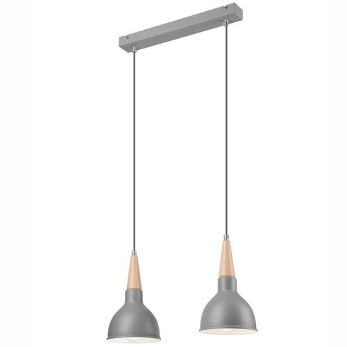 Elégante lampe à suspendre LAILA Gris Scandinave