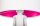 Tischlampe Schirm Holzleuchte Weiß Pink Dreibein Retro