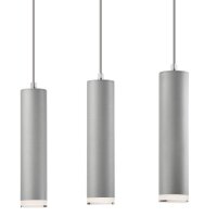 Lampe suspendue en aluminium argenté 3-flmg table...