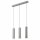 Lampe suspendue en aluminium argenté 3-flmg table à manger