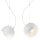 Lampe Salon Suspension blanche métal allongée
