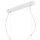 Lampe Salon Suspension blanche métal allongée