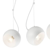 Pendelleuchte COURTNEY Weiß Metall 3-flmg Modern