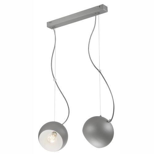 Lampe à suspendre Argent Blanc Métal Lampe de table à manger