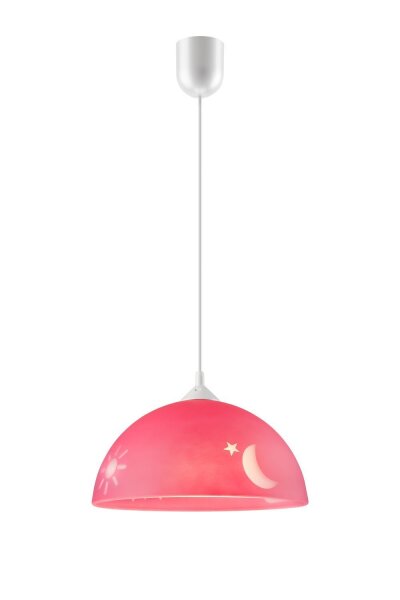 Lampe à suspendre THORLEY Rose ronde Chambre denfant
