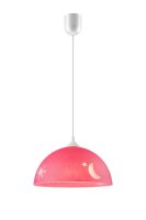 H&auml;ngelampe THORLEY Pink rund Kinder Kinderzimmer