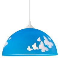 Kinderzimmerlampe THORLEY Blau rund Mädchen