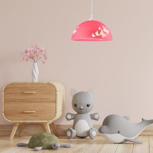 Lampe de chambre denfant fille Rose ronde Lampe