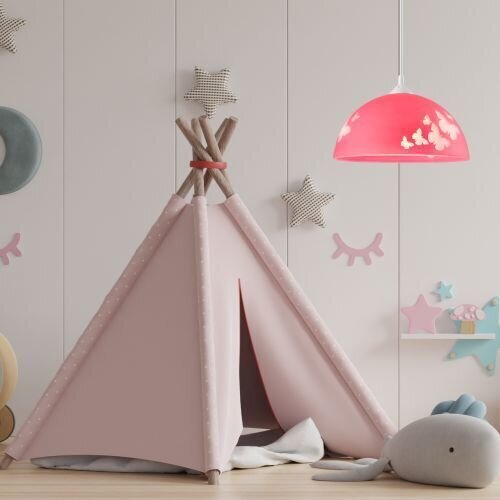 Lampe de chambre denfant fille Rose ronde Lampe