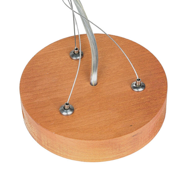 Lampe Esstisch Hängelampe Holz rustikal 3xW27 rund