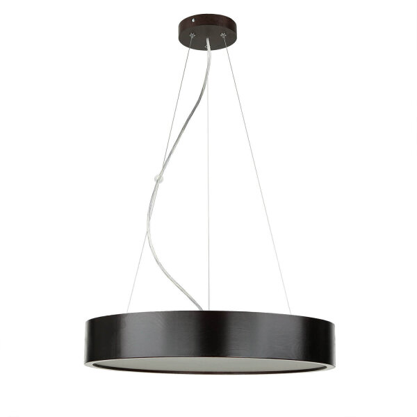 Suspension Lampe en bois brun Salle à manger ronde