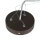 Suspension Lampe en bois brun Salle à manger ronde