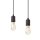 Suspension AMIDA Marron Moderne longue table à manger