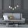 Braun Lampe suspendue en bois 5-flmg longue table à manger