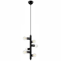 Suspension en métal noir 6-flmg table à manger