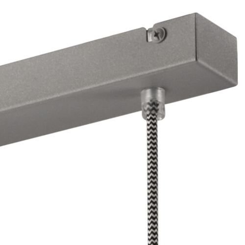 Pendelleuchte Silber Metall 3-flmg Retro Esstisch