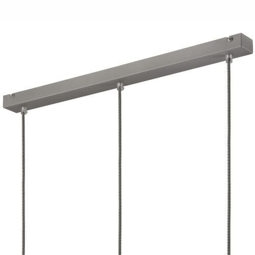 Pendelleuchte Silber Metall 3-flmg Retro Esstisch