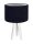 Lampe de table AIMEE Bleu Argent R&eacute;tro Tripode 46cm