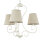 Kronleuchter Beige Landhaus Stoff Esstisch Lampe