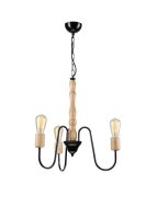 Lustre en bois 3-flmg Moderne Lampe de table à manger