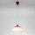 Suspension verre rouge blanc rond rétro cuisine table à manger
