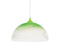 H&auml;ngeleuchte ADANIA Gr&uuml;n Retro rund Wohnzimmer