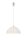 Lampe &agrave; suspendre ADANIA Gris R&eacute;tro rond Salle &agrave; manger Verre