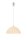 Suspension Lampe de table &agrave; manger Jaune Verre rond
