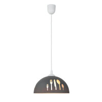 Lampe de cuisine rétro en verre avec motif...