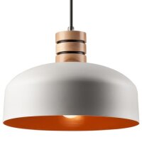 Pendelleuchte TRIXIE Weiß rund Retro Wohnzimmer