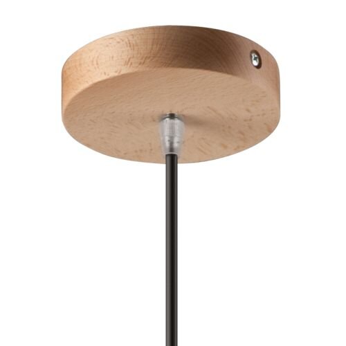 Lampe à suspendre Lampe de salle à manger Noir Bois