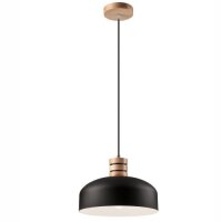 H&auml;ngelampe Pendelleuchte Esszimmerlampe Schwarz Holz