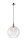 Lampe Table &agrave; manger Lampe &agrave; suspendre Transparent rond R&eacute;tro