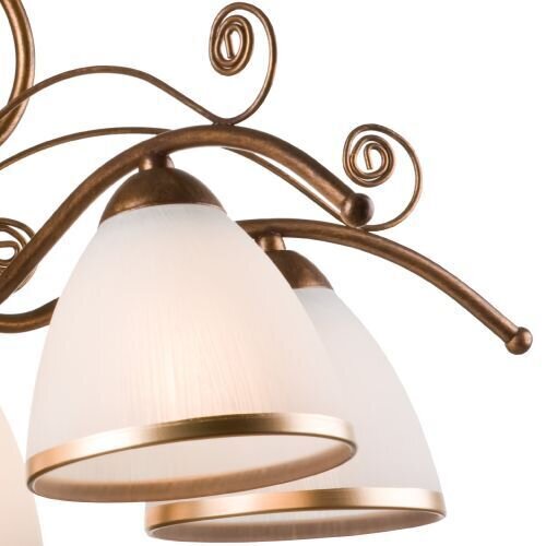 Hängeleuchte Shabby Braun antik Metall 5-flammig