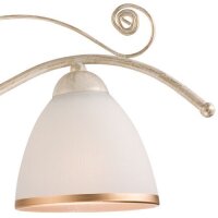 Hängelampe Esstisch Shabby Weiß Metall 3-flammig