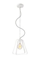 Lampe suspendue Blanc M&eacute;tal Table &agrave; manger...