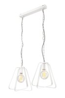 Lampe &agrave; suspendre Blanc M&eacute;tal Design moderne