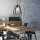 Noir Lampe suspendue Métal Design Table à manger