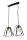Lampe &agrave; suspendre LEOSIA Noir Lampe design moderne