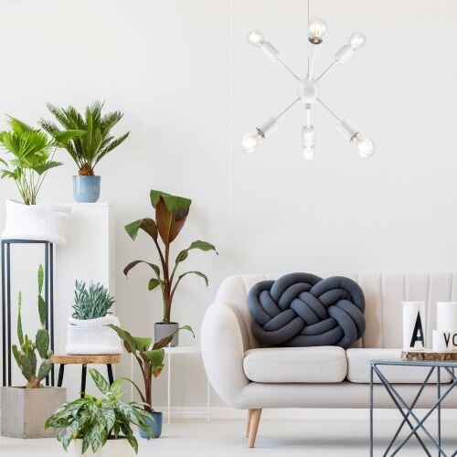 Lampe à suspendre élégante ANETHA Blanc Table à manger moderne