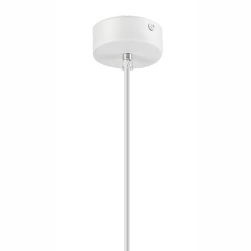 Suspension blanche en bois ronde Table à manger moderne
