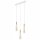 Lampe à suspendre Blanc Bois long Table à manger Moderne 3-flmg