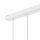 Lampe à suspendre Blanc Bois long Table à manger Moderne 3-flmg