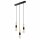 Lampe à suspendre CHANIA Noir long Lampe de table à manger