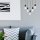 Noir Lampe suspendue en bois 5-flmg longue table à manger