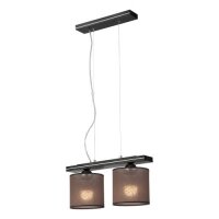 Pendelleuchte CARESA Braun Schwarz Modern