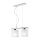 Brillante lampe &agrave; suspendre CARESA Blanc longue table &agrave; manger