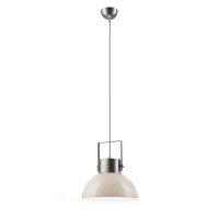 Lampe à suspendre design industriel gris verre...
