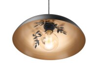 Pendelleuchte EIRELA in Schwarz Gold Retro