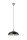Lampe à suspendre rétro en noir argenté ronde table à manger